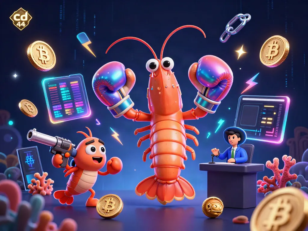 Engage with thrilling gameplay at cd 44 featuring vibrant 3D characters and crypto elements.