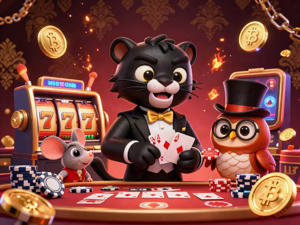 Experience the excitement of XX8 with a stylish black panther and friends in a lively online casino.