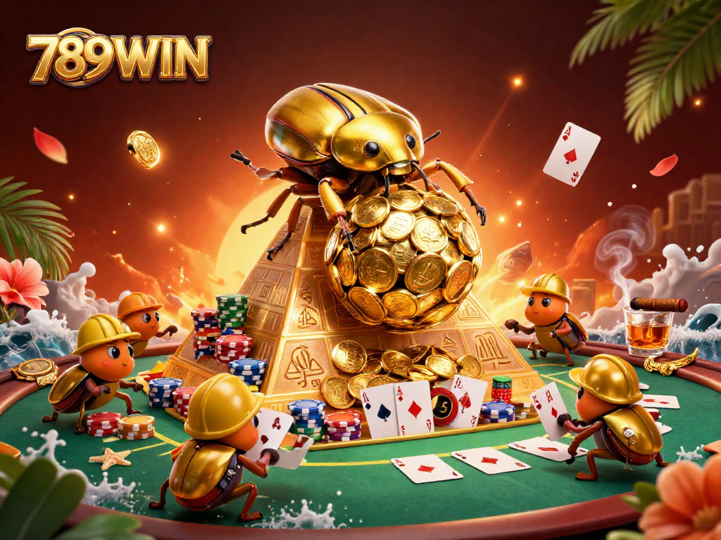 Engage in thrilling games at 789WIN with golden coins and intense poker action.