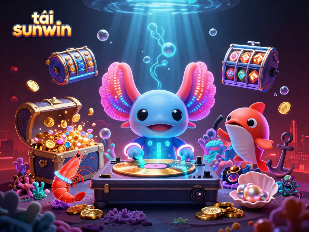 Engage with thrilling gameplay while tải sunwin showcases a vibrant underwater casino scene.