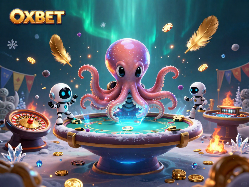 Join the fun at OXBET with an alien octopus dealer and exciting casino atmosphere