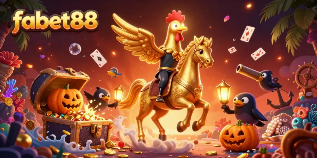 Experience thrilling gambling action with fabet88 in a vibrant casino scene.