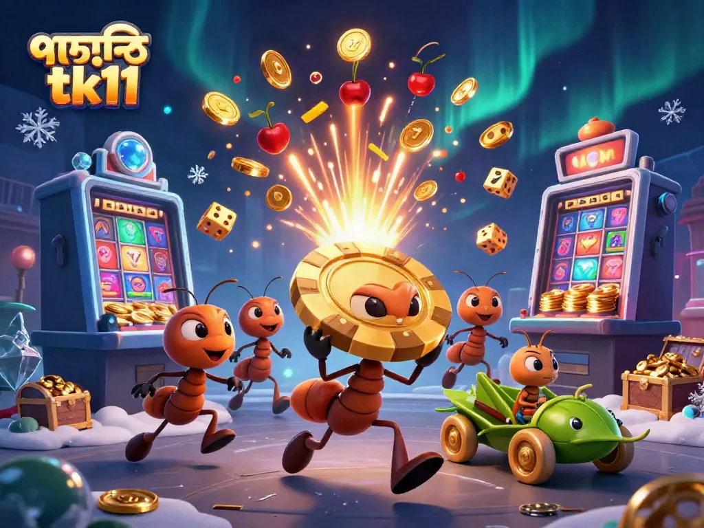 Experience the thrill of পদোন্নতি tk11 with this vibrant 3D casino scene featuring adventurous cartoon characters.