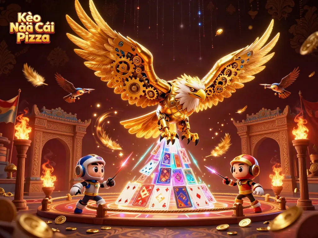 Experience the thrill of Kèo Nhà Cái Pizza with dynamic, holographic casino elements.