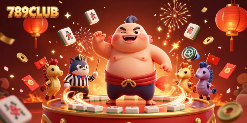Experience vibrant gaming excitement with 789CLUB's lively illustration showcasing a tournament scene.