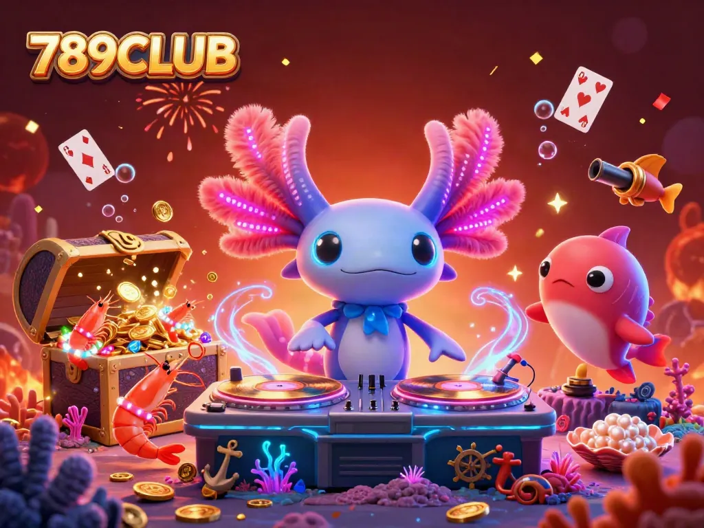 Experience the vibrant undersea world of 789CLUB featuring dynamic characters and exciting game elements.