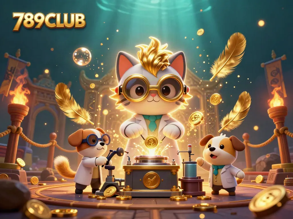 Engage in thrilling gameplay with 789CLUB's animated casino adventure, showcasing characters and vibrant casino elements.